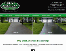 Tablet Screenshot of greatsealcoating.com